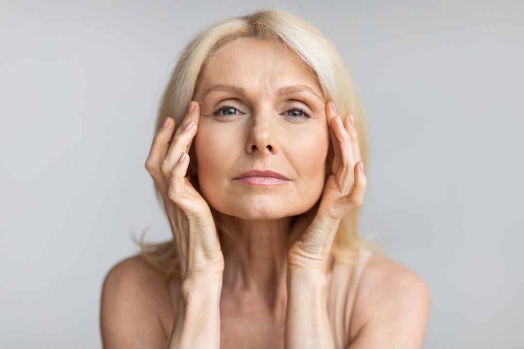 rides sur la peau du visage et leur élimination par la crème Eudalie